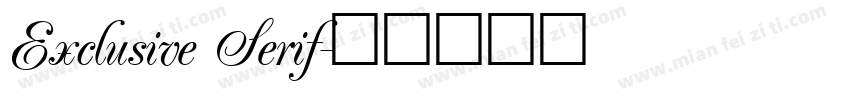Exclusive Serif字体转换
